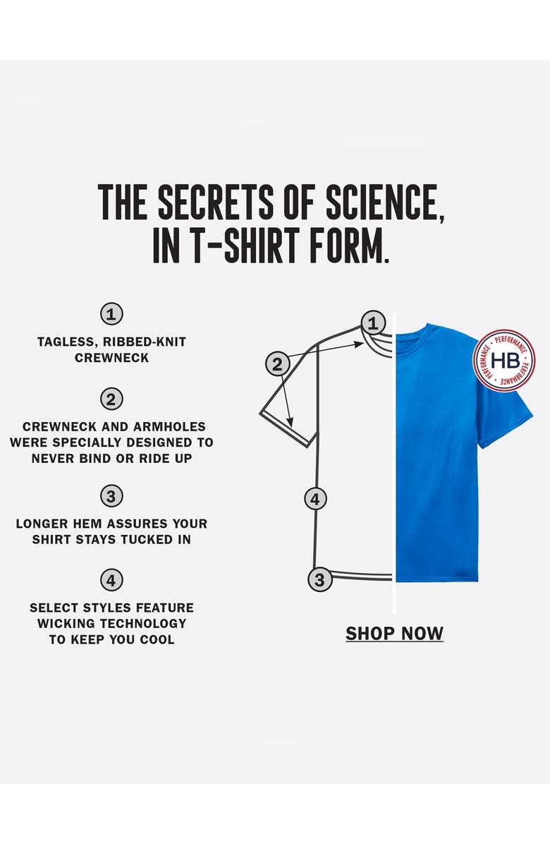 Harbor Bay by DXL Tech Stretch Crewneck T-Shirt, Alternate, color, Black