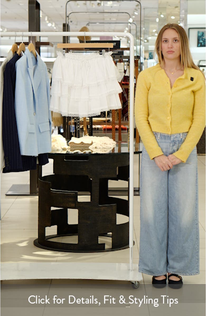 Genever Tiered Cotton Miniskirt, sales video thumbnail