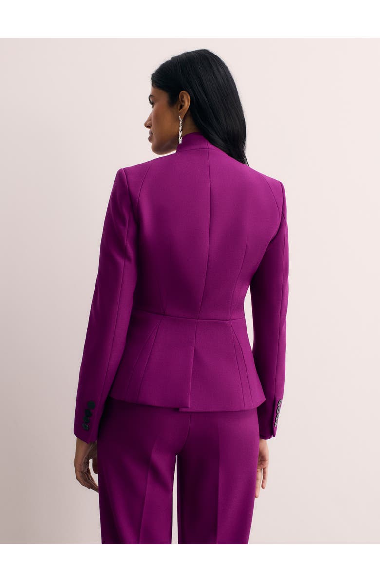 The Fold Arno Sculpt Stretch Crepe Blazer, Alternate, color, Purple