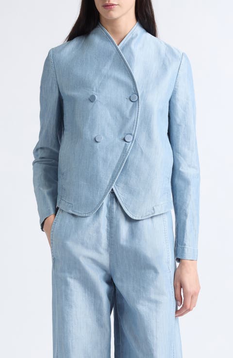 Asymmetric Denim Jacket