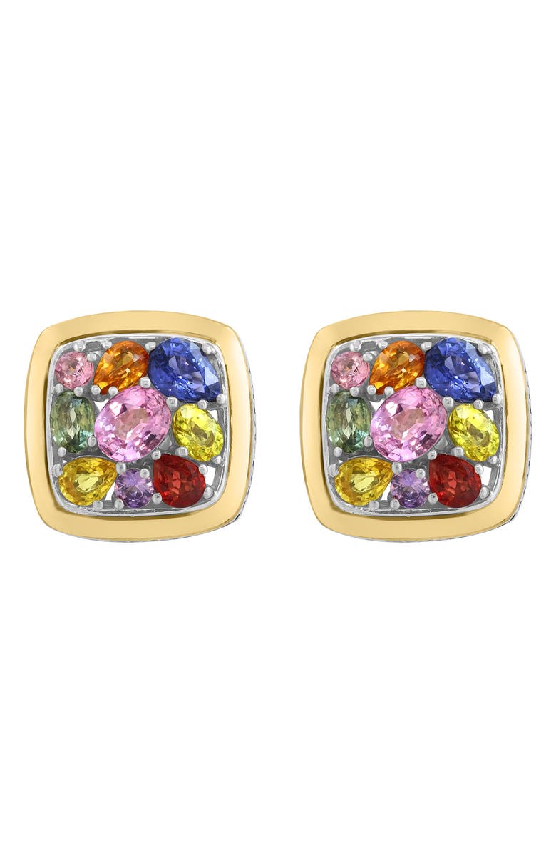 EFFY Mixed Sapphire Cluster Ring, Main, color, Gold Multi