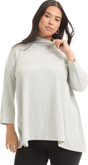 June + Vie One+Only Mock-Neck Tunic | Nordstrom