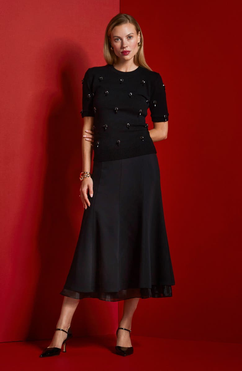 Nordstrom Liv Pointed Toe d'Orsay Pump, Alternate, color, Black Patent