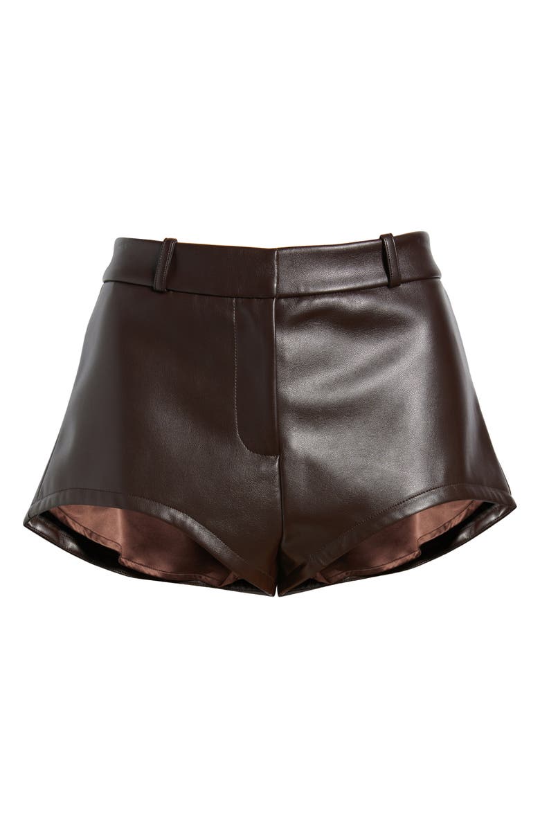 ARTLESS FOREVER Ellis Faux Leather Shorts, Alternate, color, Chocolate Brown