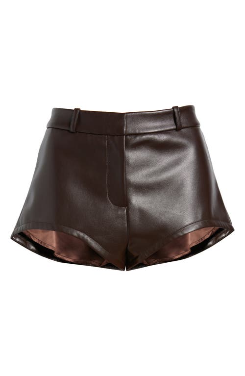 Artless Forever Ellis Faux Leather Shorts In Multi