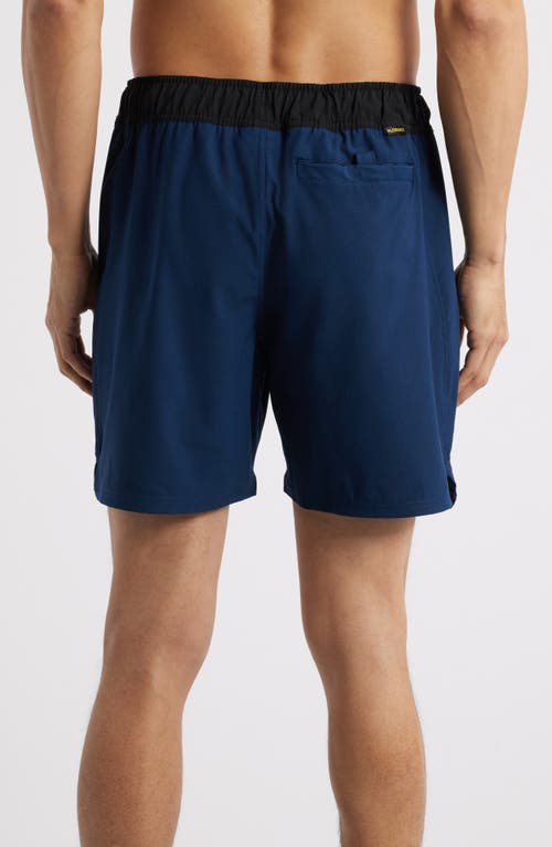 Florence Standard Issue Water Repellent Swim Trunks In Dark Navy