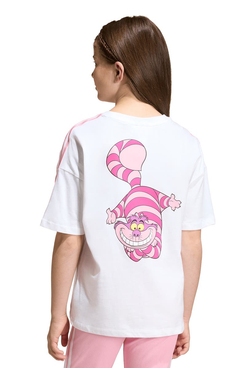 adidas x Disney Alice in Wonderland Kids' Cotton Graphic T-Shirt, Alternate, color, White