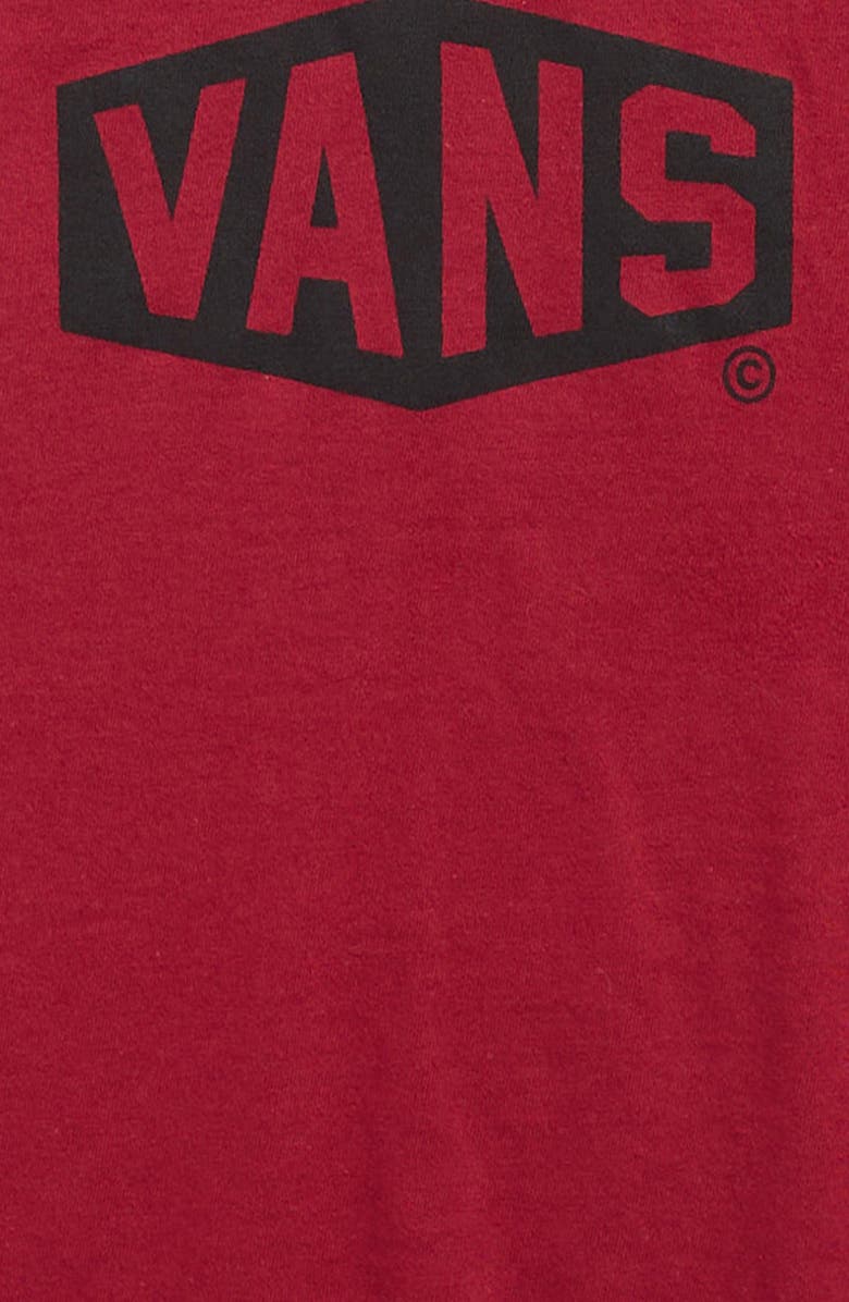 Vans Kids' Hex Logo Cotton Graphic T-Shirt, Alternate, color, Bordeaux