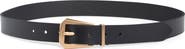 AllSaints Western Hexagonal Buckle Leather Belt