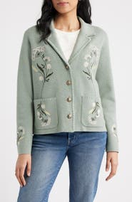 Pendleton Souvenir Floral Button Front Cardigan