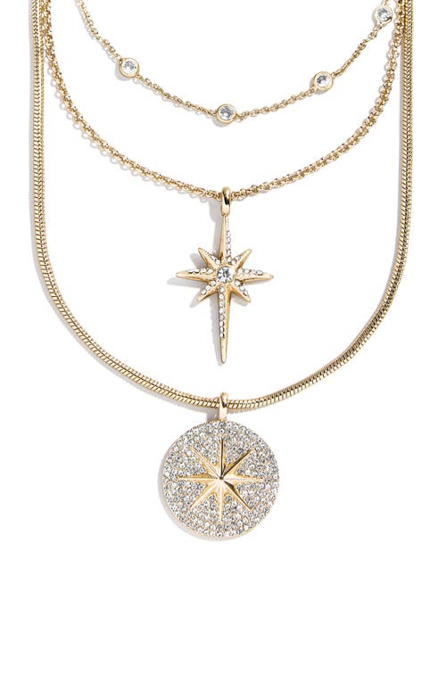 Baublebar Lyra Celestial Layered Necklace In Gold
