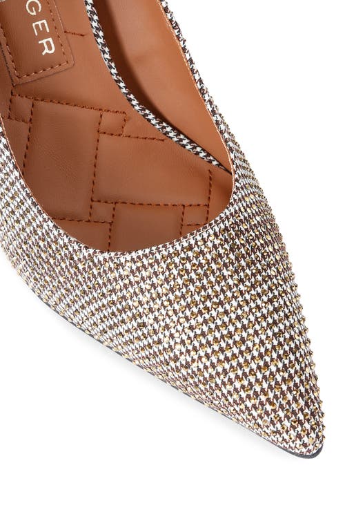 Kurt Geiger London Kensington Flexi Pointed Toe Pump In Brown