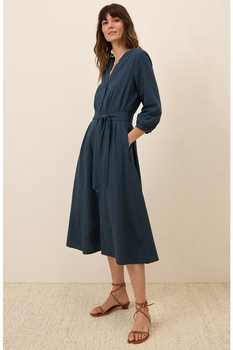Organic Cotton Sunset Lightweight Cotton Easy Dress, Alternate, color, Midnight Blue