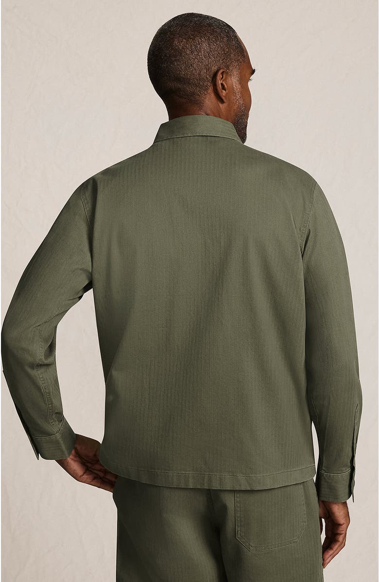 Lands' End Denim Utility Shirt Jacket, Alternate, color, 