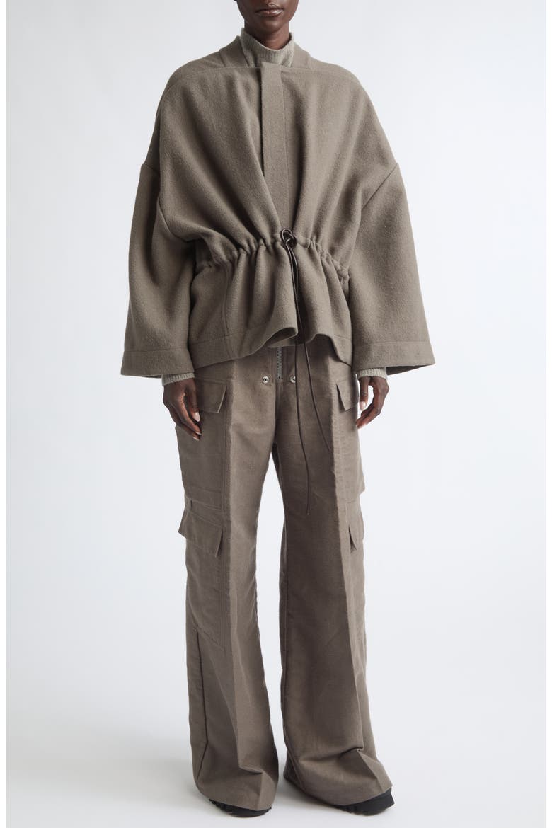Sail Oversize Wool Flannel Jacket, Alternate, color, DUST