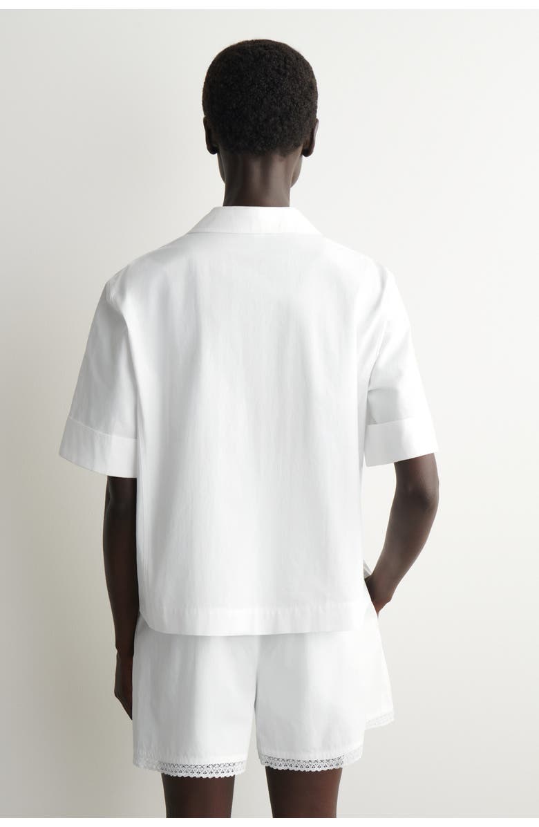 COS Lace-trimmed Resort Shirt, Alternate, color, White