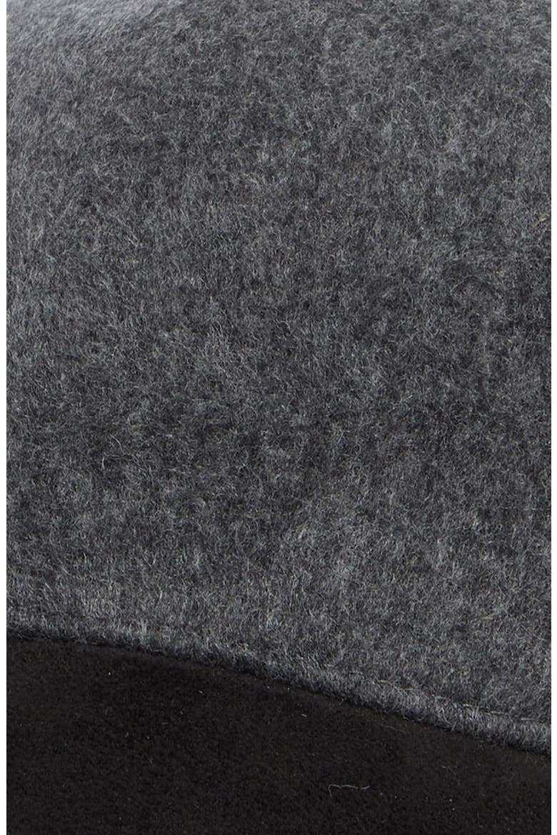 Colorblock Wool & Cashmere Baseball Cap, Alternate, color, BLACK- GREY