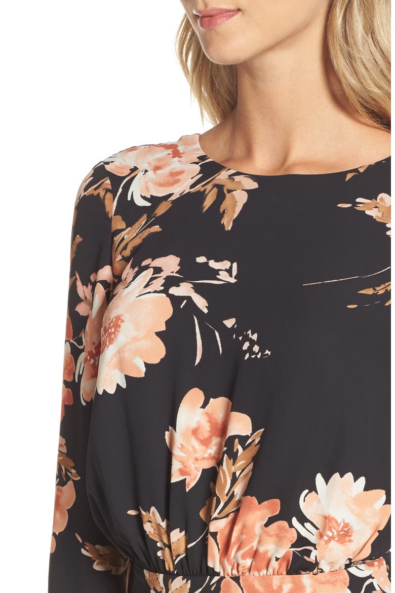 Flower Power Romper, Alternate, color, BLUSHING RUST ROSES