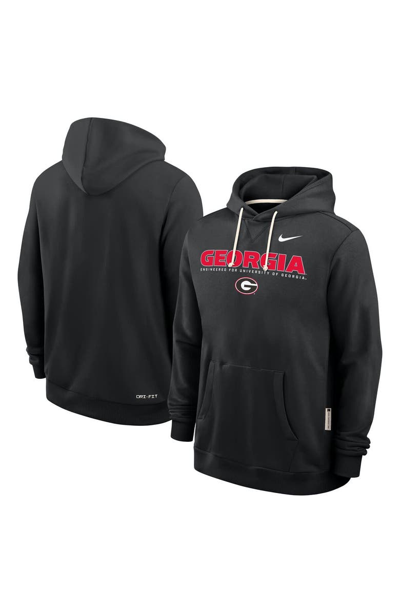 Nike Men's Nike Black Georgia Bulldogs 2025 Sideline Standard Issue Dri-FIT Hoodie, Alternate, color, Black