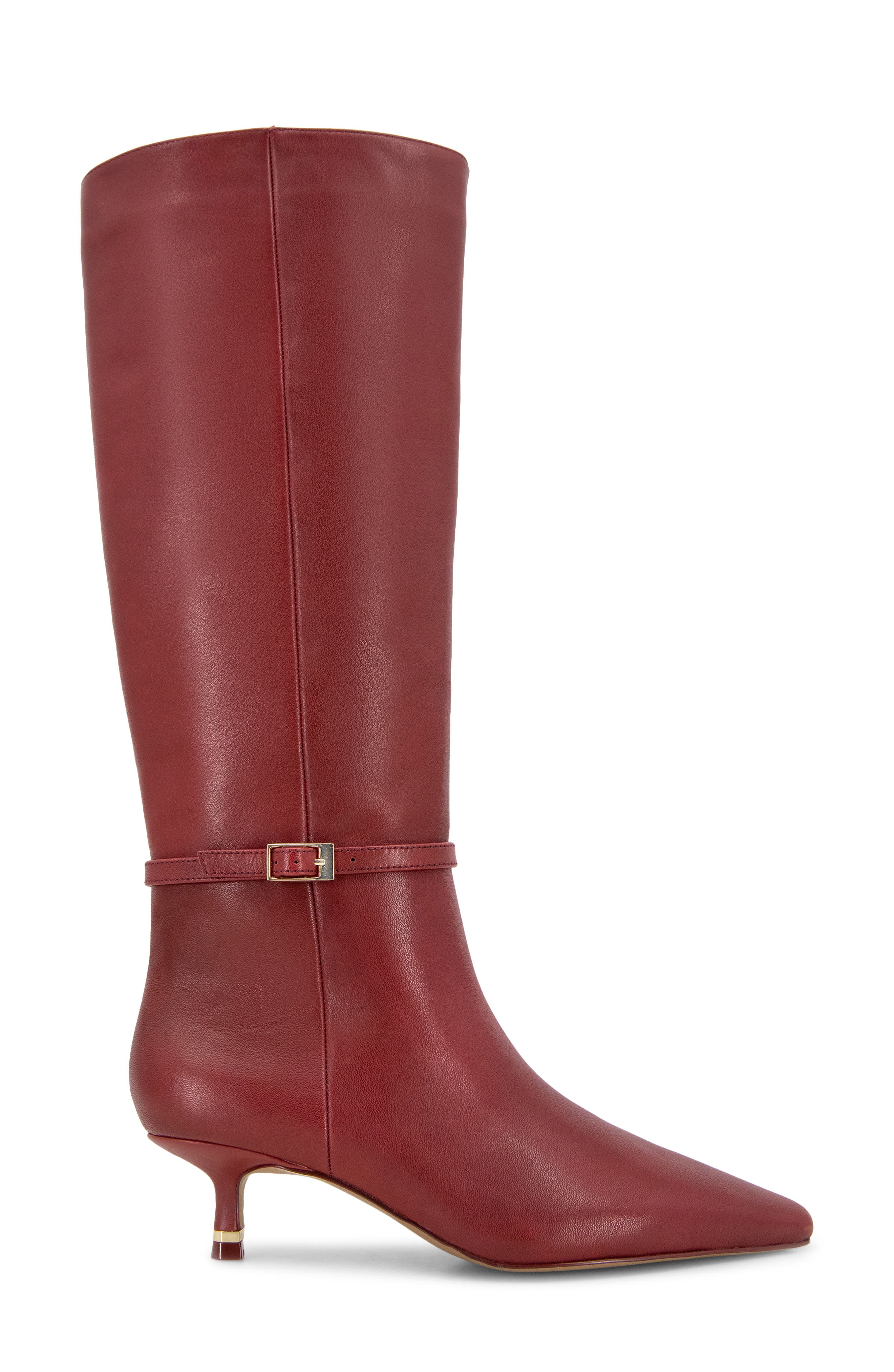 Marais Knee High Boot, Alternate, color, RED LEATHER