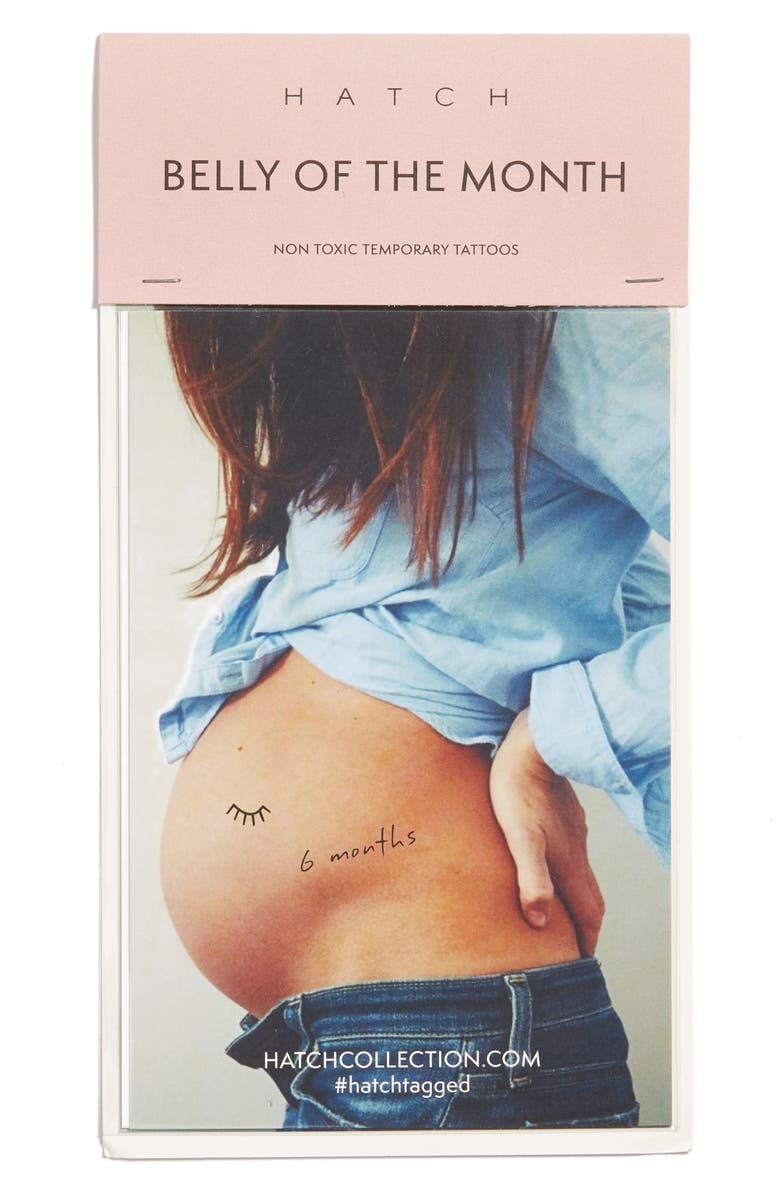 HATCH Belly Of The Month Nontoxic Temporary Belly Tattoos, Main, color, 