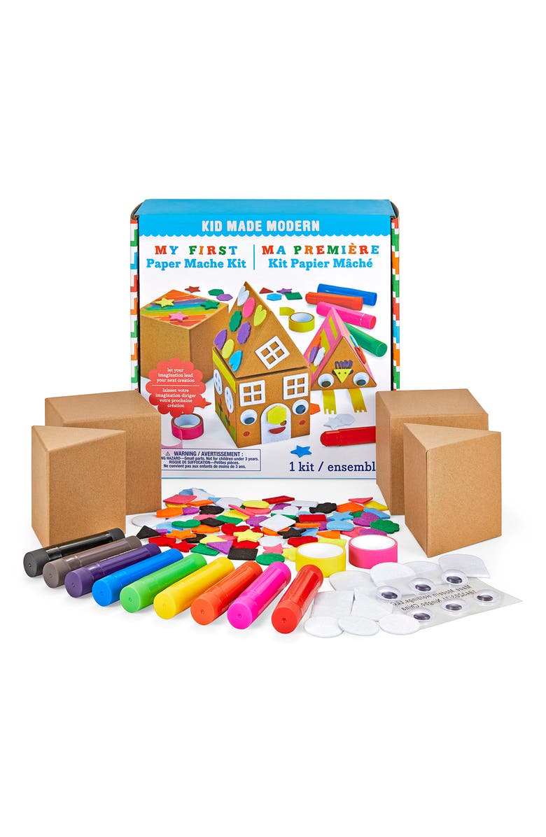 Kid Made Modern My First Paper Mâché Kit, Alternate, color,