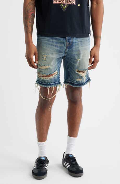 Billionaire Boys Club BB Cadet Distressed Cutoff Denim Shorts