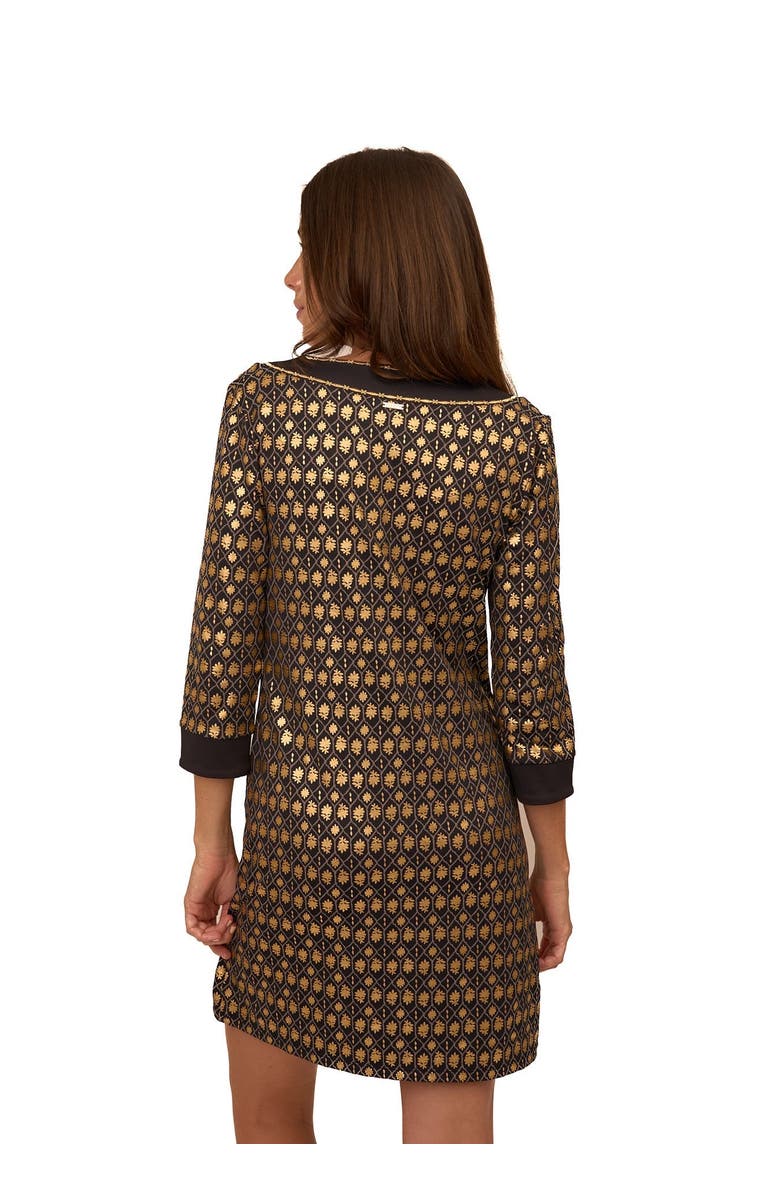 Cabana Life Tunic Dress, Alternate, color, Black Metallic