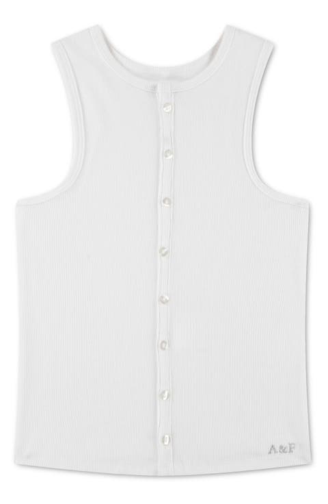 Kids' Rib Knit Button-Up Tank (Little Kid & Big Kid)