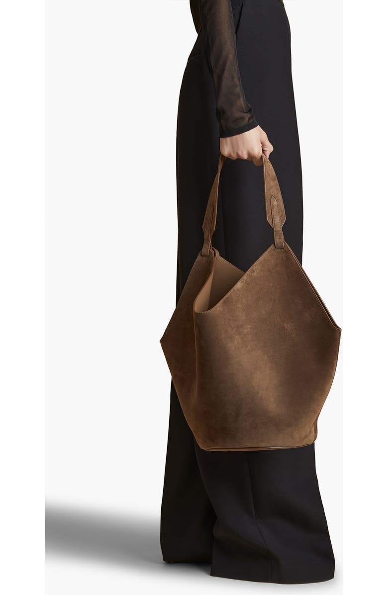 Khaite Medium Lotus Leather Tote, Alternate, color,