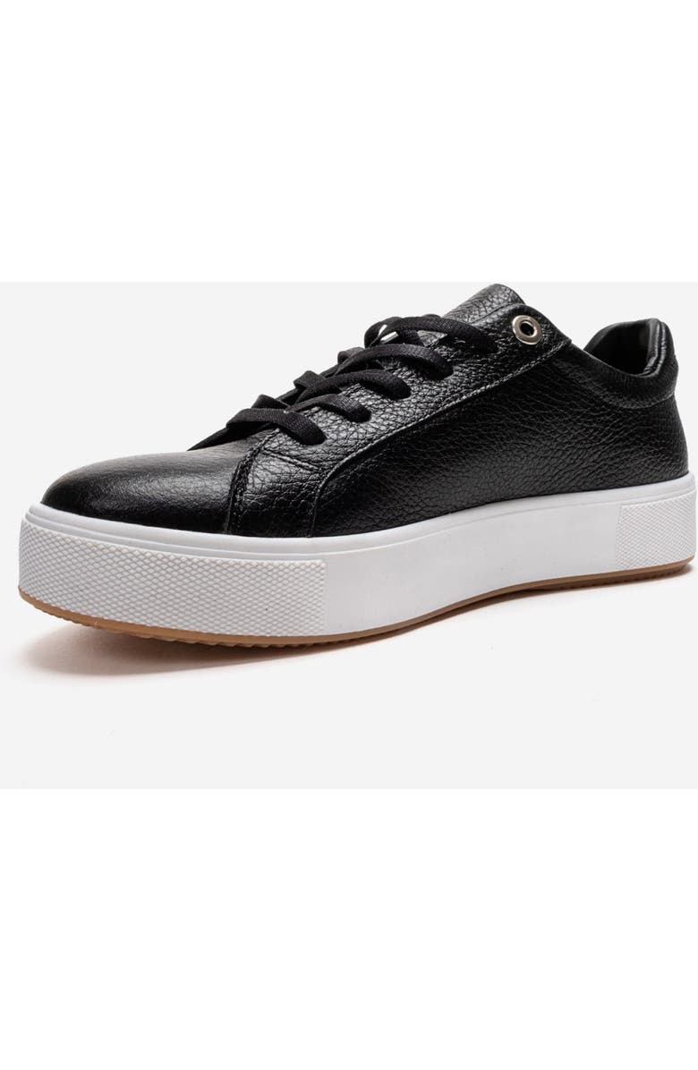 Forever & Always Shoes Pallen Leather Casual Sneaker, Alternate, color, Black