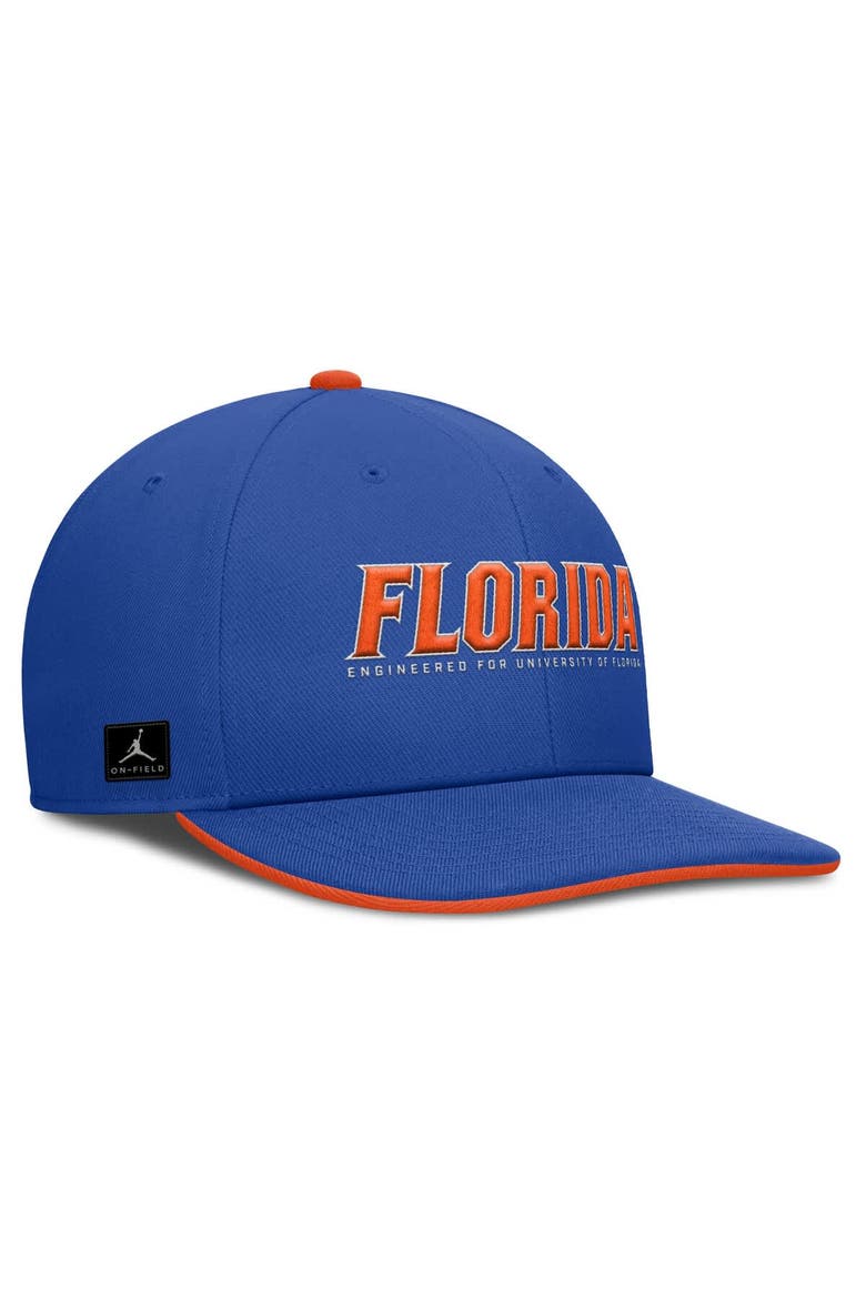 Men's Jordan Brand Royal Florida Gators 2025 On-Field Pro Performance Adjustable Hat, Alternate, color, Royal