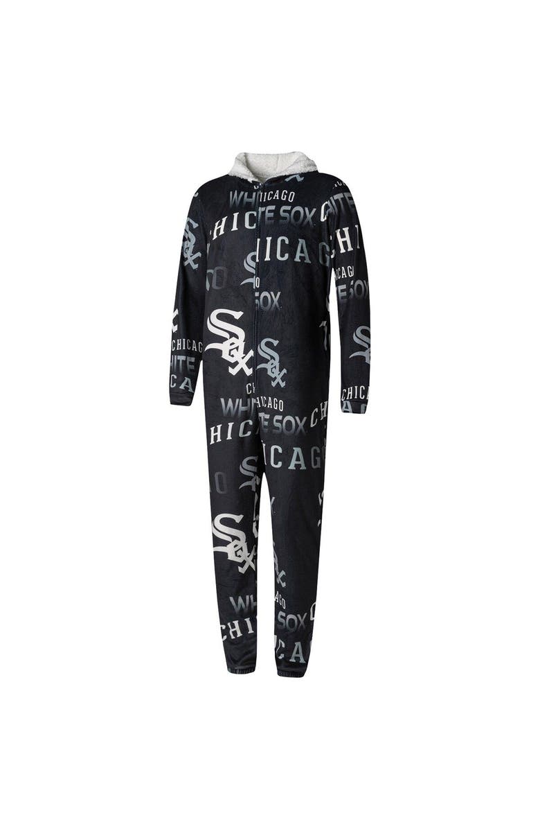CONCEPTS SPORT Men's Concepts Sport Black Chicago White Sox Windfall Microfleece Union Suit, Alternate, color, Black