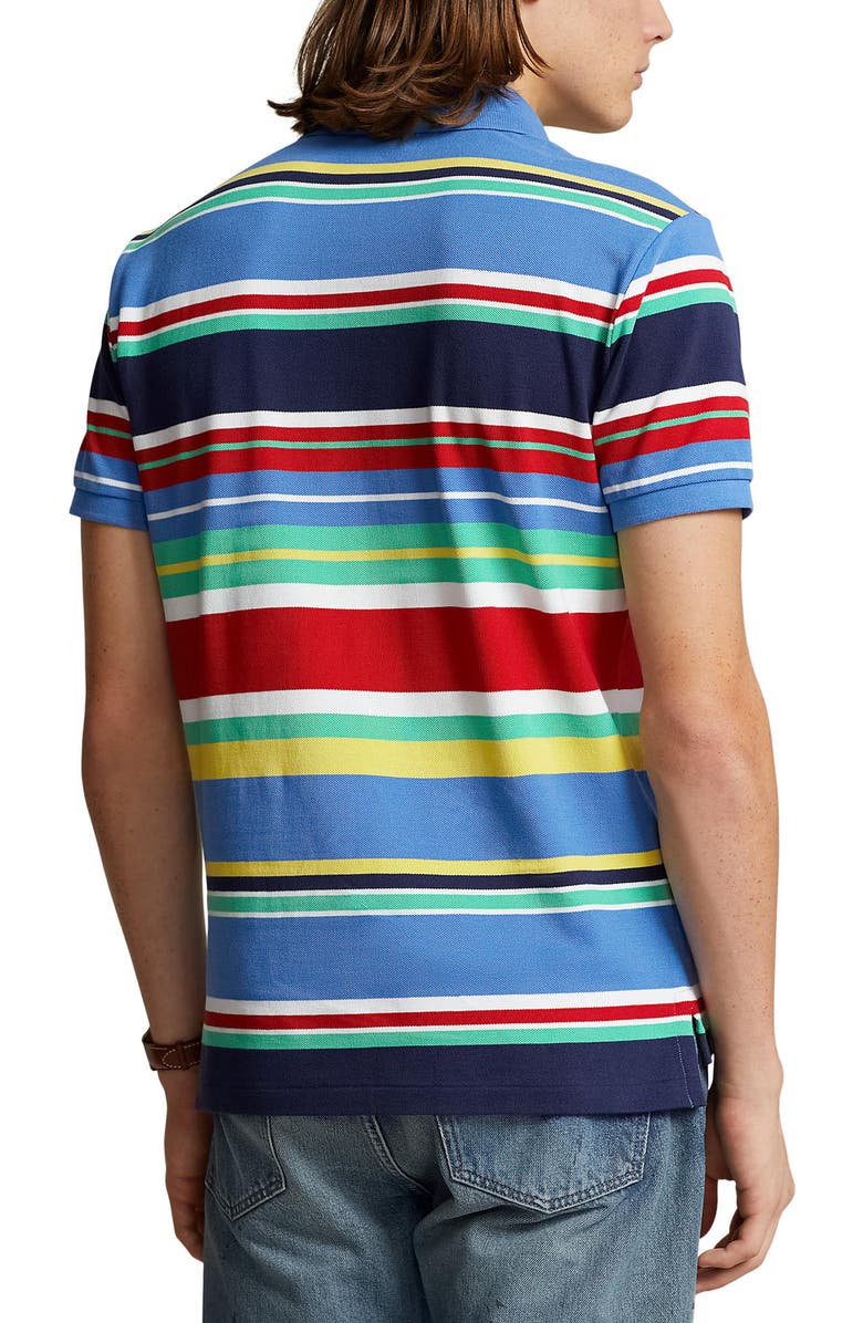 Polo Ralph Lauren Stripe Cotton Piqué Polo, Alternate, color,