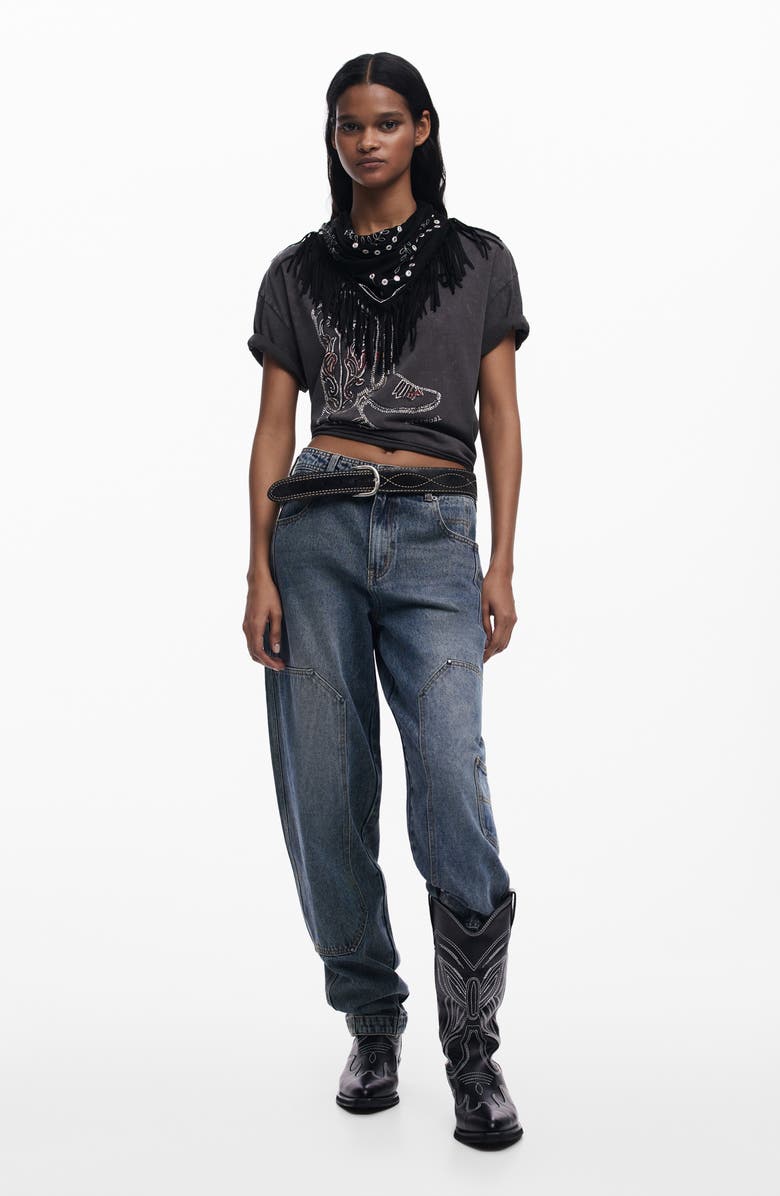 Desigual Utility Jeans, Alternate, color,