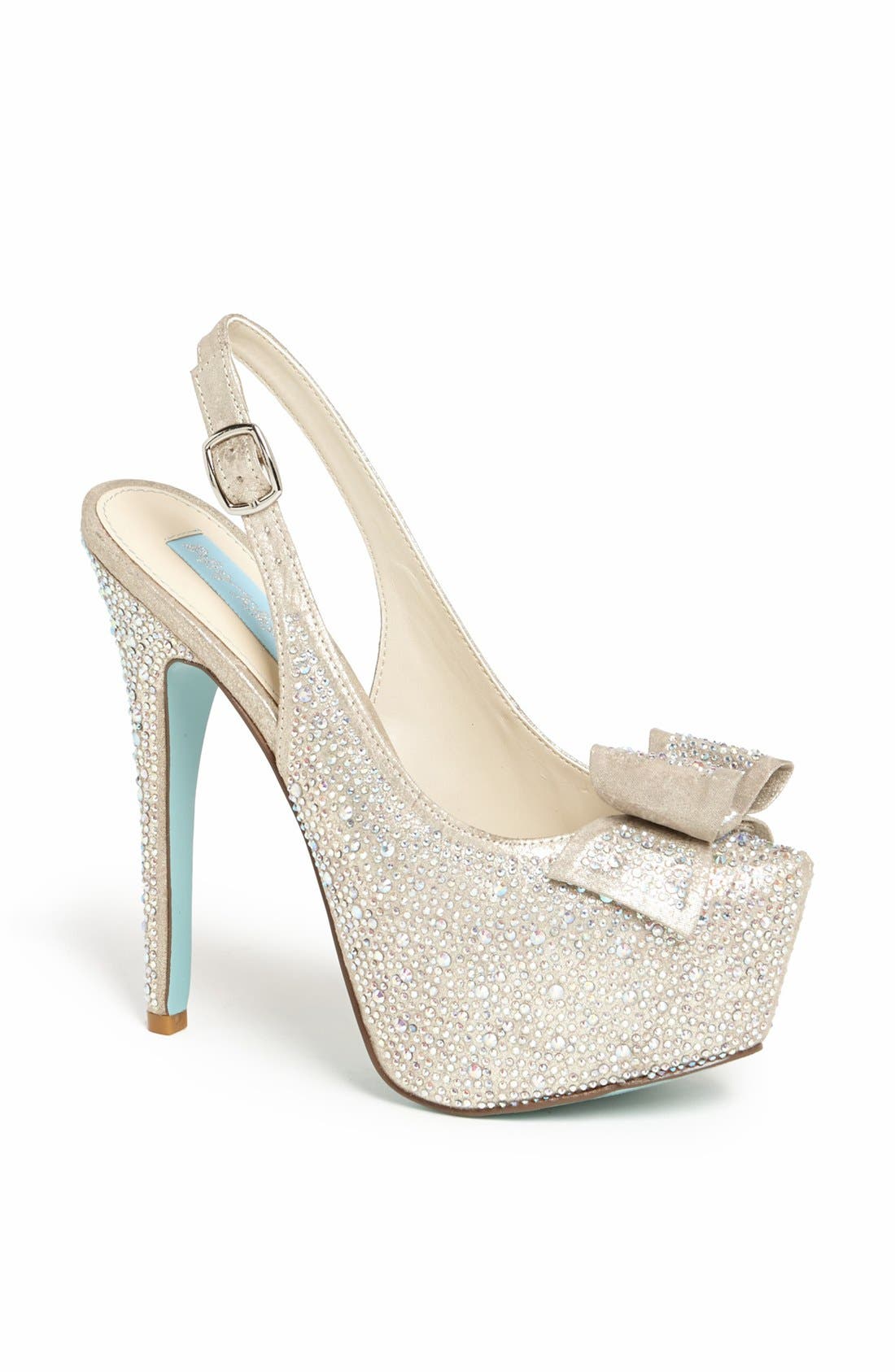 Blue by Betsey Johnson 'Toast' Pump, Main, color, CHAMPAGNE FAB