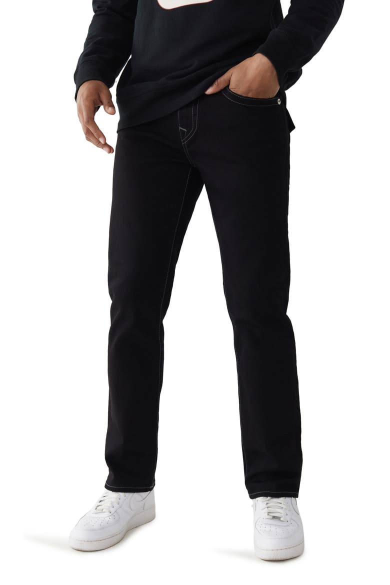 Ricky Flat Pocket Straight Jeans, Main, color, 2SB BODY RINSE BLACK