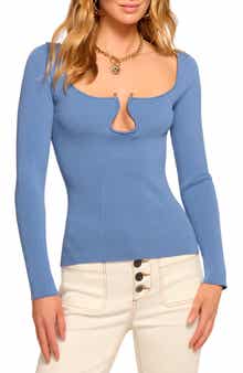 Lylia Sculpted U-Neck Rib Top
