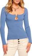 Ramy Brook Lylia Sculpted U-Neck Rib Top
