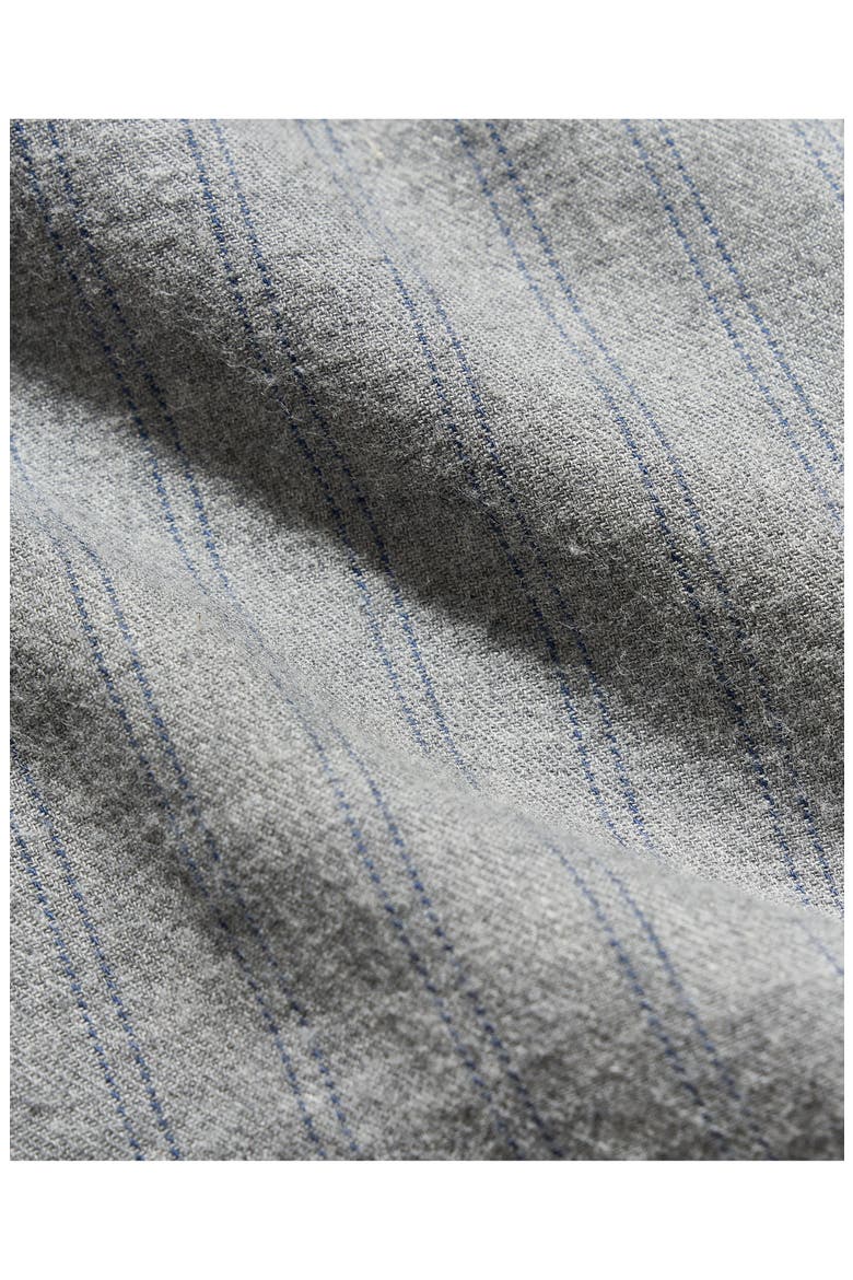 Melange Striped Cotton Sport Shirt, Alternate, color, GREY