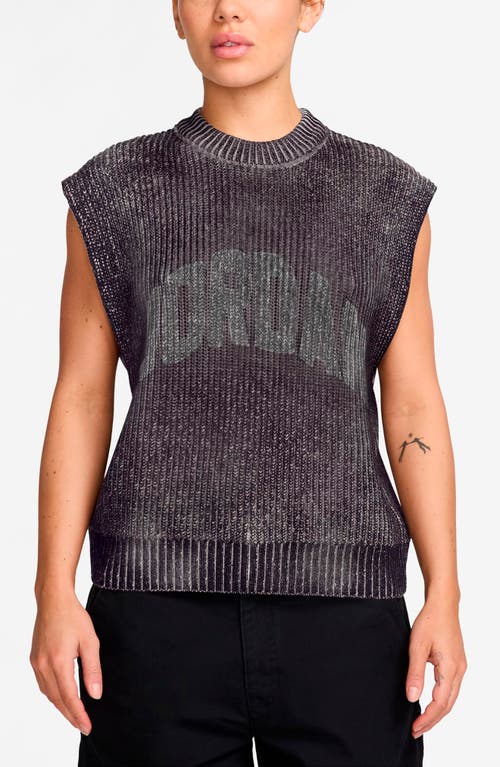 Jordan Gfx Flight Sleeveless Graphic Sweater In Purple