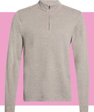 Nordstrom Piquè Quarter Zip Pullover