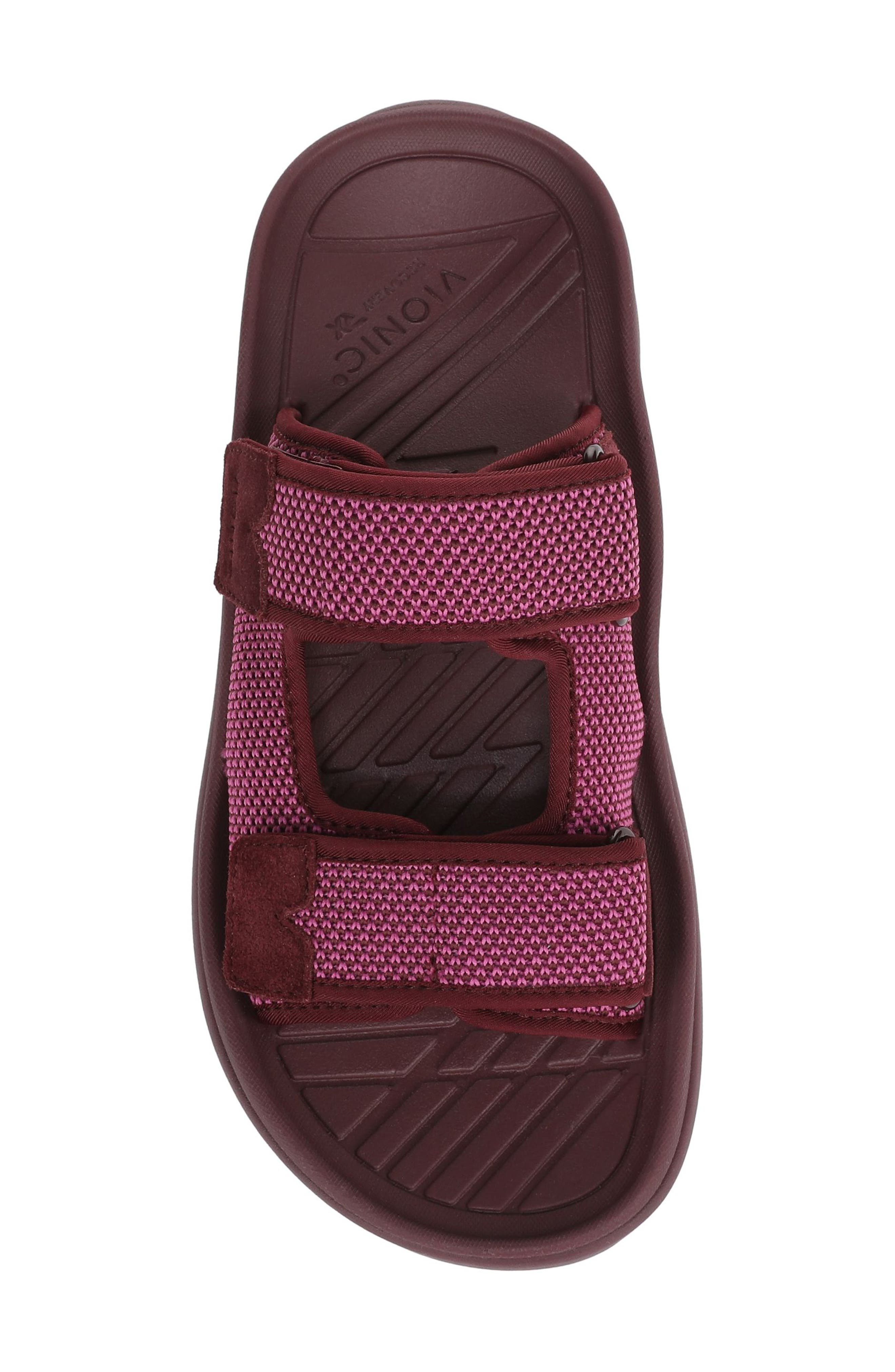 Vionic Hope RX Recovery Sandal, Alternate, color, Cherry Jubilee