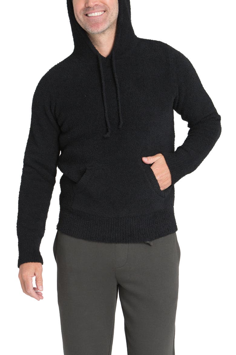 Barefoot Dreams CozyChic™ Hoodie, Main, color, BLACK