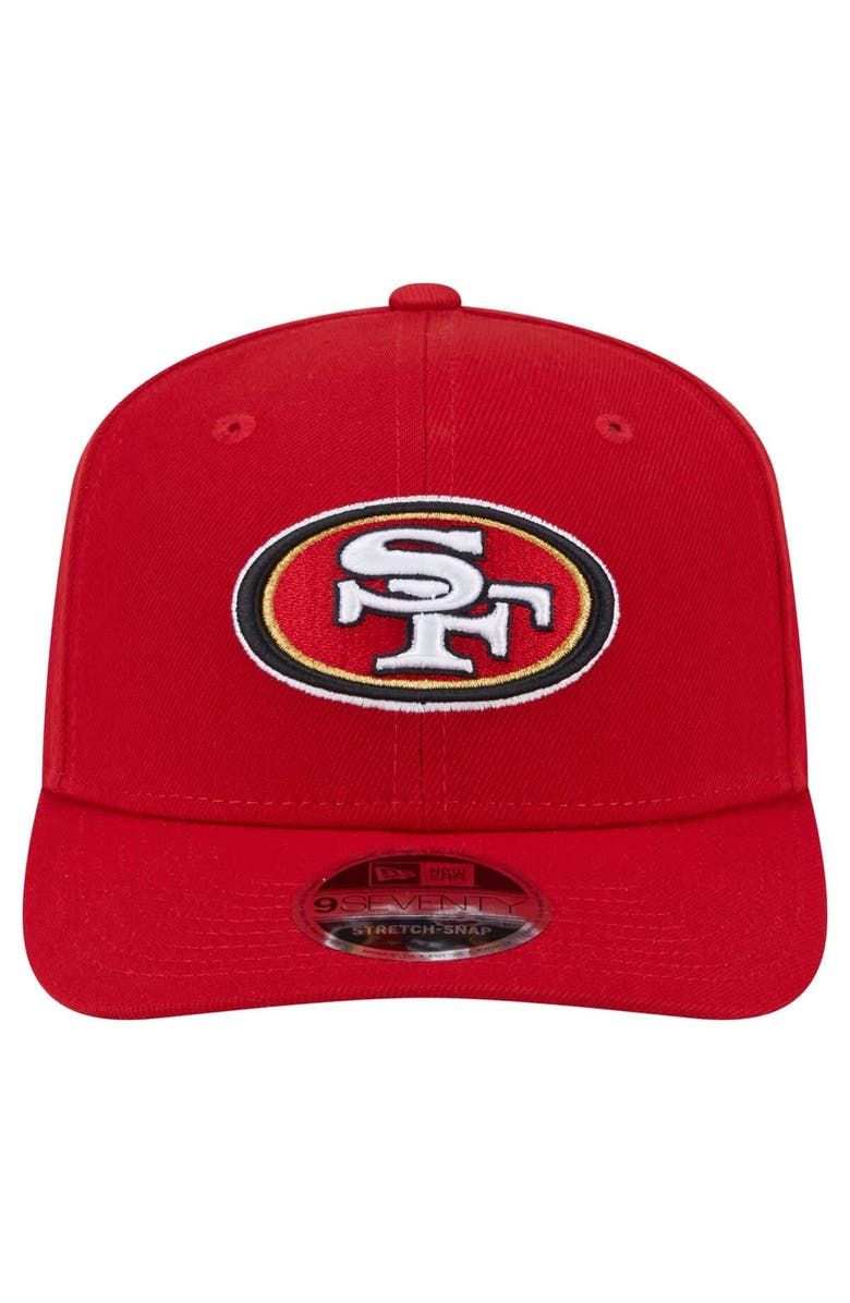 New Era Men's New Era Scarlet San Francisco 49ers 9SEVENTY Stretch-Snap Hat, Alternate, color, Scarlet