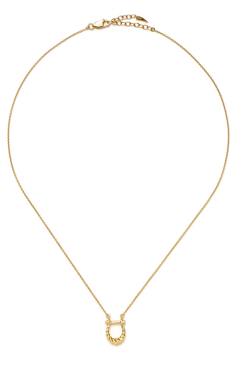 Missoma Lunar New Year Horseshoe Pendant Necklace, Alternate, color, 