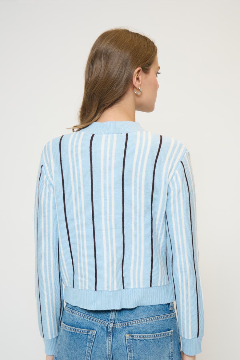 Alba Vertical Stripe Sweater, Alternate, color, BLUE STRIPE