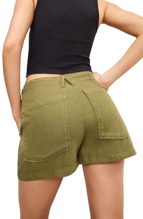 GOOD AMERICAN GOOD AMERICAN LITE COTTON BLEND SHORTS
