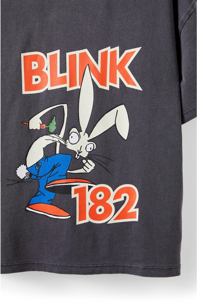 Cotton On Kids Kid's Licensed Drop Shoulder Short Sleeve Tee, Alternate, color, Rabbit Grey Blink 182