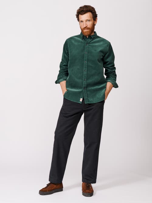 Aubin Haworth Corduroy Shirt In Green